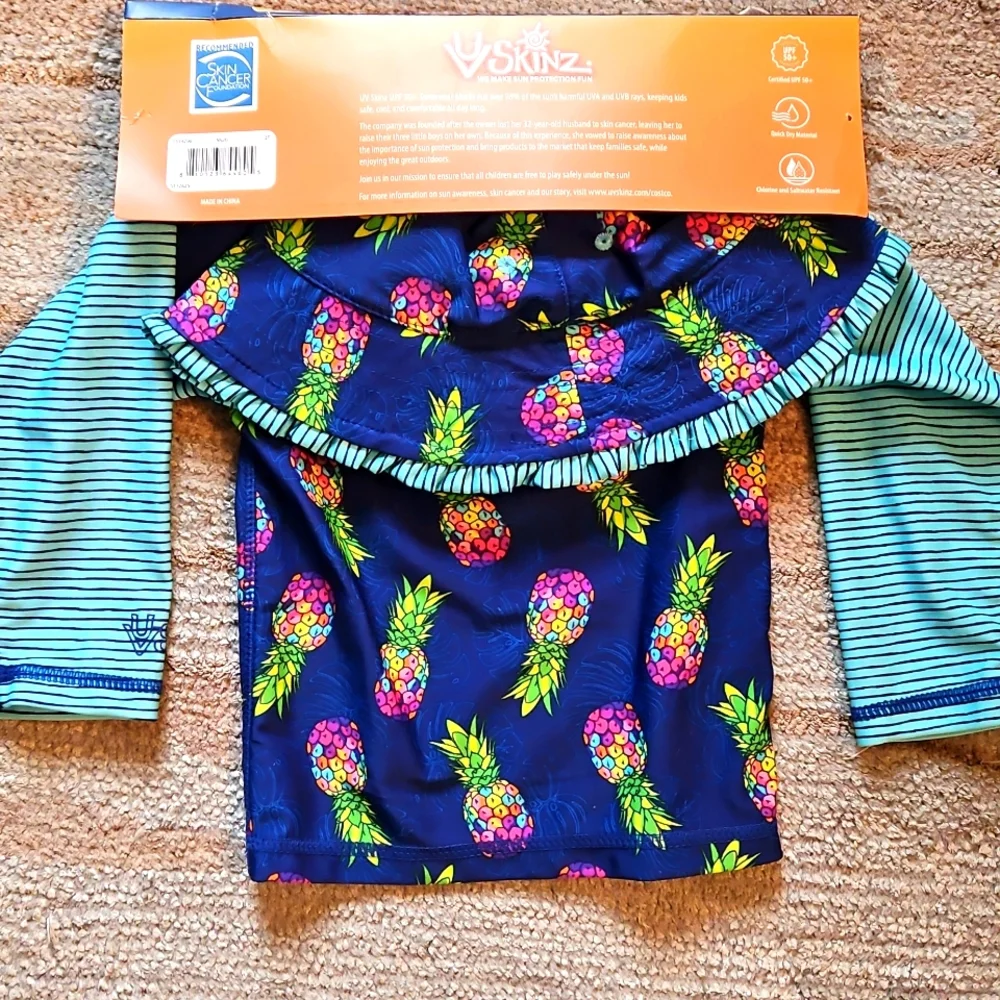 NEW! UV Skinz Swimwear Set With Reversible Hat, UPF 50+ Sun Protection